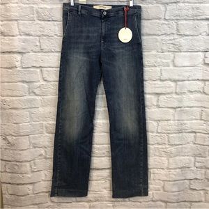 NWT Anthropologie Ottod'Ame Denim 29x35" Wide Leg Hi-Rise Blue Jeans